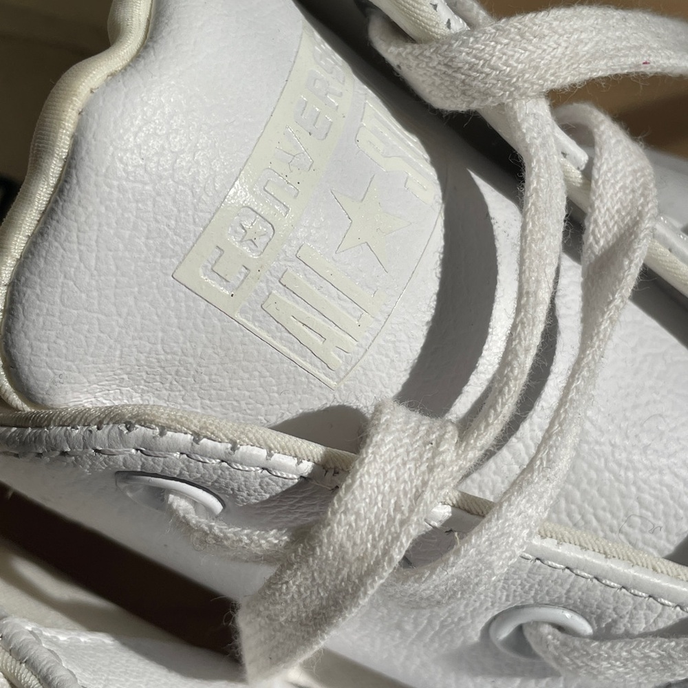 Converse All Star White Leather Sneakers